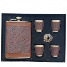 Подарочный набор Фляга 270 мл + лейка + 4 стопки Данди 2