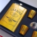 Подарочный набор Фляга 270 мл UKRAINE + лейка + 4 стопки PK-23 Gold