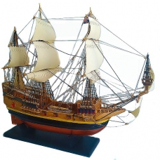 Модель Корабля 36х40 см Галеон дерев'яний ручної роботи (три щогли)