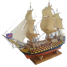 Модель Корабля 41х53 см HMS Victory (1765) дерев'яний ручної роботи (три щогли)