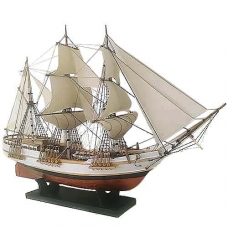 Модель Корабля 54х38 см Вітрильник барк дерев'яний ручної роботи (три щогли)