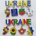 Магнит на холодильник 80х50мм Буквы UKRAINE с символами металлический (5 подвесок, в ассортименте) Магнит на холодильник 80х50мм Буквы UKRAINE с символами металлический (5 подвесок, в ассортименте)