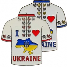 Магнит металлический 65х70мм Вышиванка Украина Магнит металлический 65х70мм Вышиванка Украина