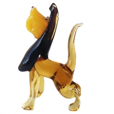 Фігурка 10,5 см Собака з чубчиком (скло)