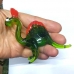 Стеклянная Фигурка 10 см Дракон Даркс зелено-красный