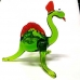 Стеклянная Фигурка 10 см Дракон Даркс зелено-красный