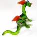 Стеклянная Фигурка 10 см Дракон Трикси зелено-красный