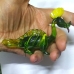 Стеклянная Фигурка 12 см Дракон Зортанга зелено-желтый