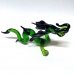 Фигурка 14,5 см Дракон китайский зелено-черный (стекло)