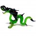 Фигурка 14,5 см Дракон китайский зелено-черный (стекло)