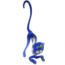 Фігурка 16 см Кіт синій (скло)