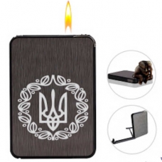 Портсигар із запальничкою та подачею сигарет Герб України A33648U1