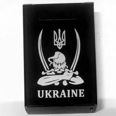 Портсигар с зажигалкой USB для обычных сигарет Украина Казак