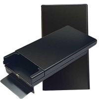 Портсигар для Slim сигарет 100 мм металлический черный