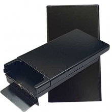 Портсигар для Slim сигарет 100 мм металлический черный