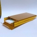 Портсигар для Slim цигарок 100 мм металевий слайдер золотистий