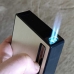 Портсигар с зажигалкой газовая 2 форсунки для 20 сигарет A33616 золотистый