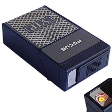 Портсигар с зажигалкой USB для обычных сигарет VIP A33263