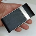 Портсигар на 20 тонких сигарет Slim Premium шкіра чорний