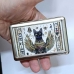 Портсигар универсальный на 20 сигарет 100 мм Египет кошка