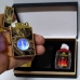 Зажигалка бензиновая с USB поджигом и подсветкой набор 3в1 Dragon