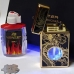 Зажигалка бензиновая с USB поджигом и подсветкой набор 3в1 Dragon