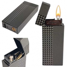 Зажигалка бензиновая с USB импульсным поджигом голосом A33812B