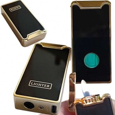 Зажигалка газовая с USB импульсным зажиганием EchoJet черная