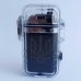 Зажигалка водонепроницаемая 2 в 1 USB индукционная + фонарик Тризуб 33751