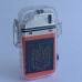 Зажигалка водонепроницаемая 2 в 1 USB индукционная + фонарик Тризуб оранжевая