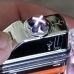 Зажигалка водонепроницаемая 2 в 1 USB индукционная + фонарик Тризуб оранжевая