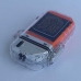 Зажигалка водонепроницаемая 2 в 1 USB индукционная + фонарик Тризуб оранжевая