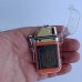 Зажигалка водонепроницаемая 2 в 1 USB индукционная + фонарик Тризуб оранжевая